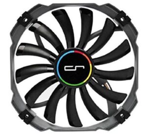 High airflow case fan with 140mm dimensions